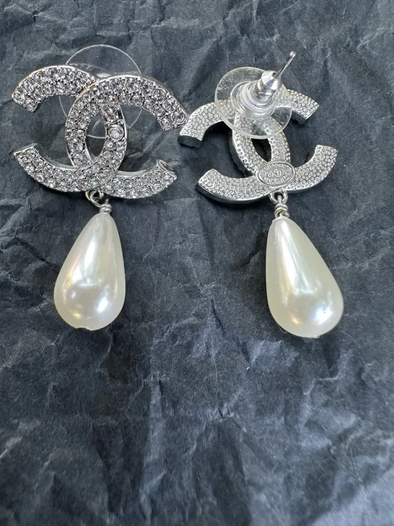 Сережки Chanel,Silver Tone,вінтаж. — фото 3