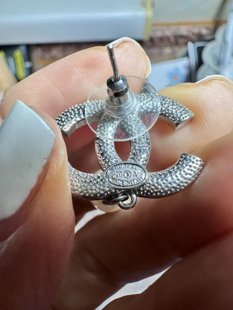 Сережки Chanel,Silver Tone,вінтаж. — фото 4