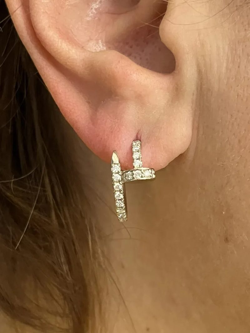 Серьги Cartier Juste un clou с бриллиантами 1,02ct . — фото 2