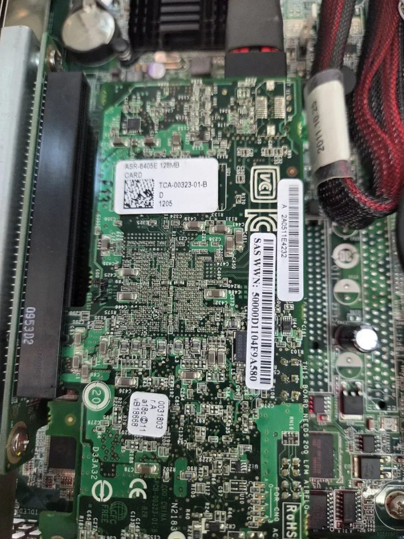 сервер Entry 1U (8потоків, 16Гб ПЗУ); Intel Xeon 3430 Quard-core(2400/8M,S1156); 4*DDR3-1333 4096MB ECC Kingston; Adaptec SAS RAID 640 + рейки в шафу! — фото 5