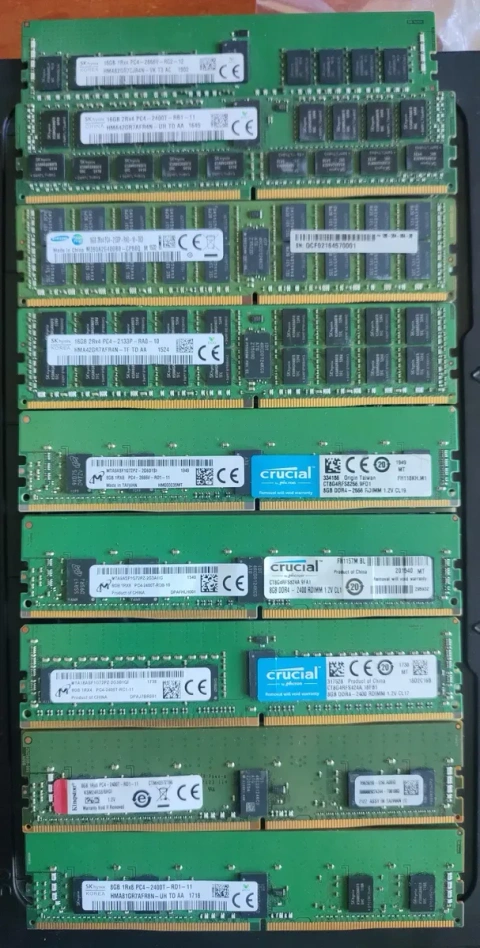 Серверна оперативна пам'ять RDIMM ECC DDR3/4 4/8/16Gb 1333-2666Мгц