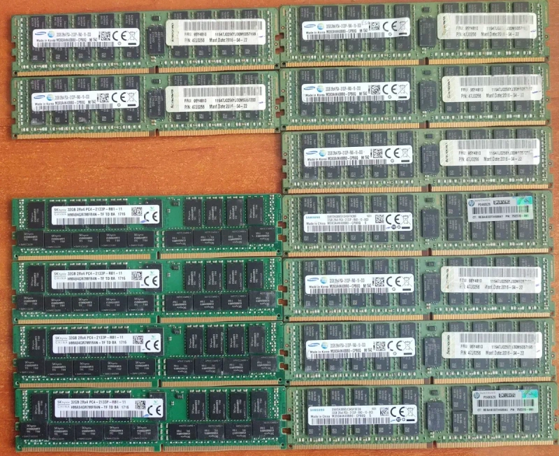 Серверна оперативна пам'ять RDIMM ECC DDR3/4 4/8/16Gb 1333-2666Мгц — фото 2