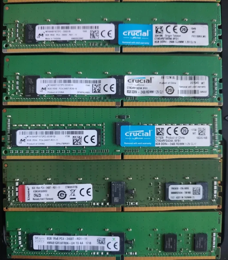 Серверна оперативна пам'ять RDIMM ECC DDR3/4 4/8/16Gb 1333-2666Мгц — фото 3