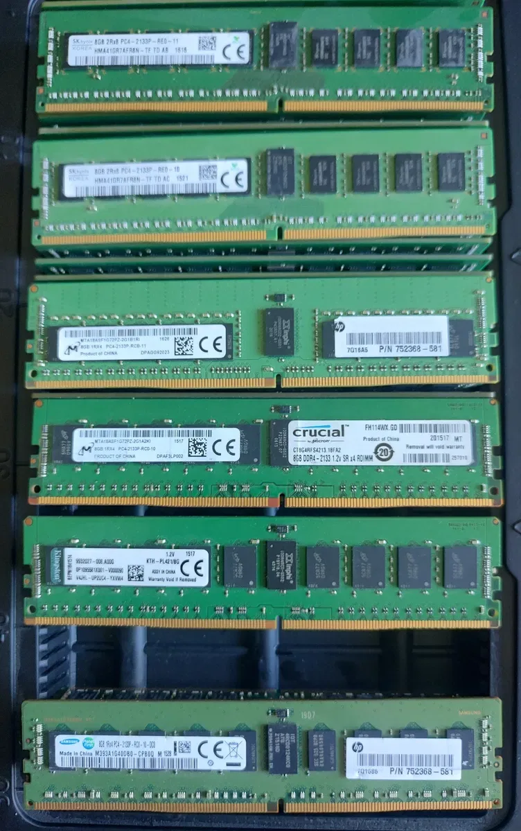 Серверна оперативна пам'ять RDIMM ECC DDR3/4 4/8/16Gb 1333-2666Мгц — фото 5