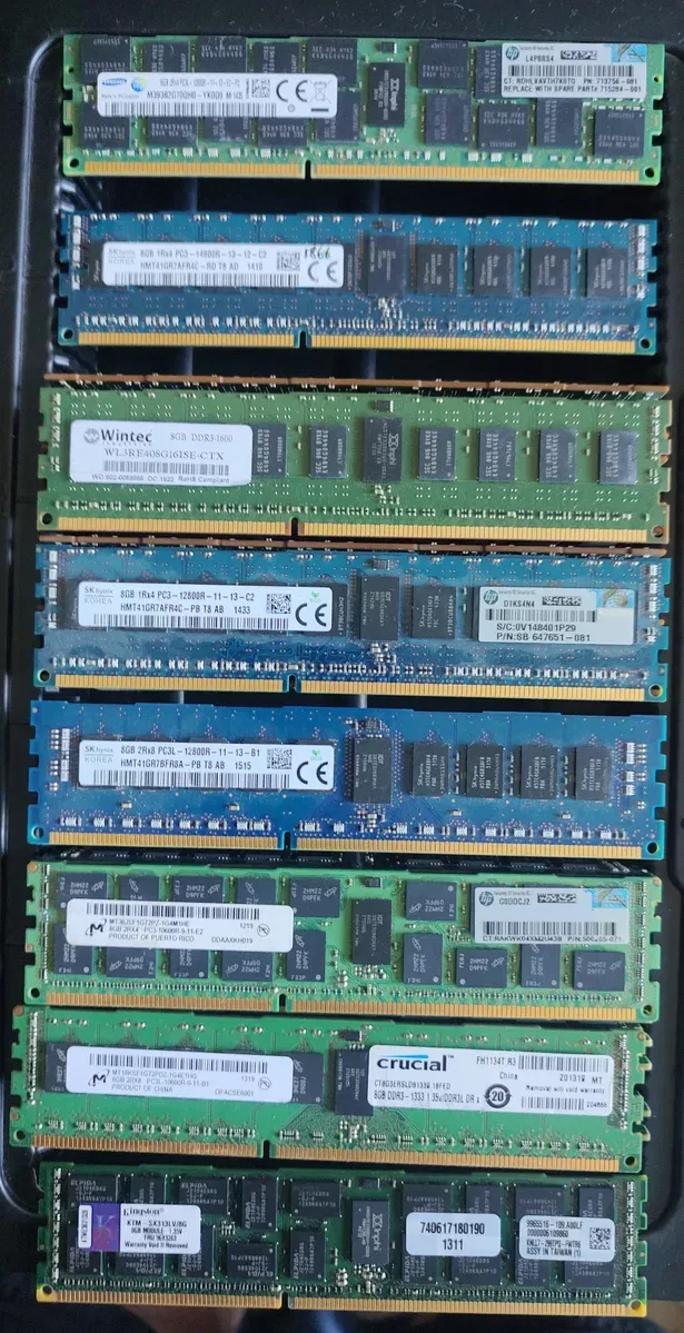 Серверна оперативна пам'ять RDIMM ECC DDR3/4 4/8/16Gb 1333-2666Мгц — фото 7