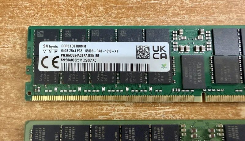 Серверна пам'ять DDR5 64Gb 2Rx4 PC5-5600B ECC REG 5600Mhz — фото 3