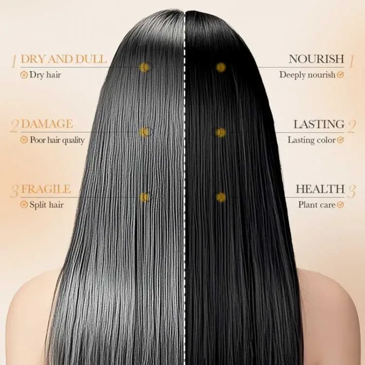 Шампунь тонуючий для маскування сивини SADOER Hair Dye Shampoo, чорний, коричневий 500 мл — фото 4