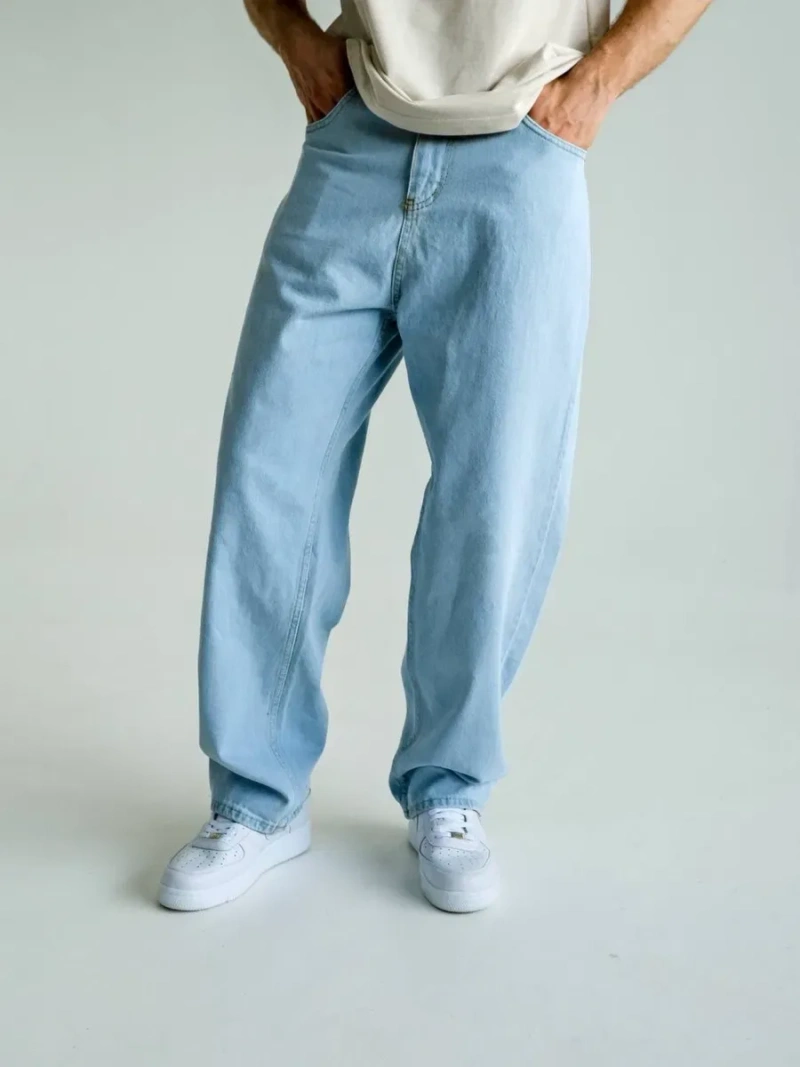 Широкі чоловічі джинси, джинси багі, бегі, baggy jeans, вільні джинси — фото 3