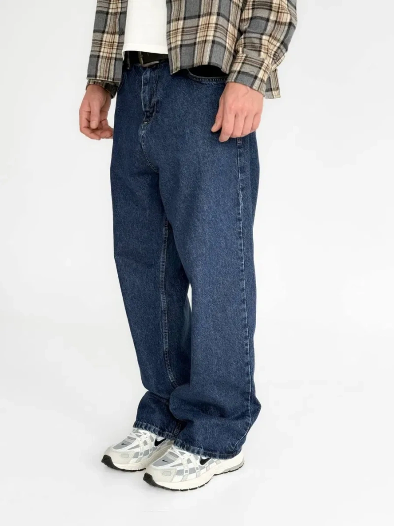 Широкі чоловічі джинси, джинси багі, бегі, baggy jeans, вільні джинси — фото 4