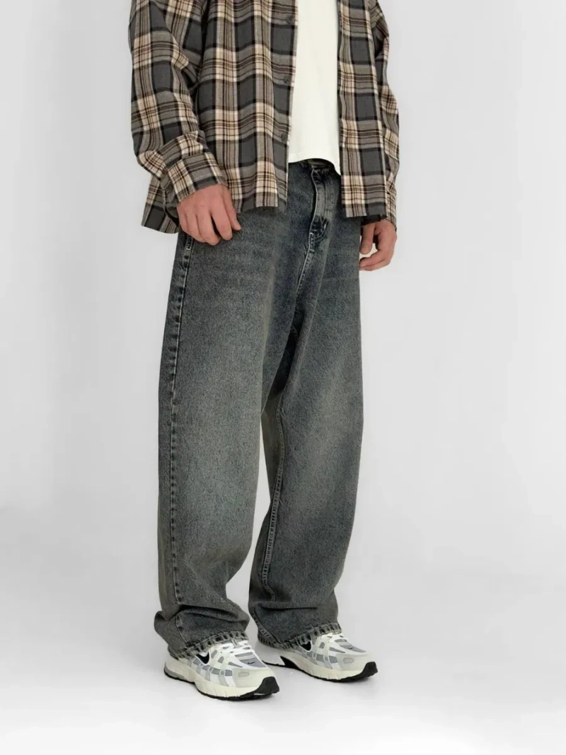 Широкі чоловічі джинси, джинси багі, бегі, baggy jeans, вільні джинси — фото 5
