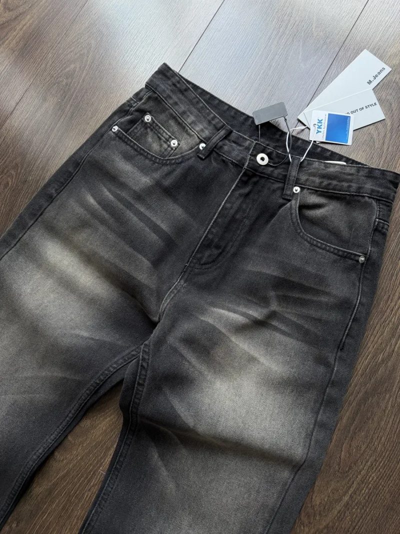 Широкі Джинси Flared Фларед Клеш Розкльошені Кльош Bootcut Jaded London Washed Штани Джинсові Baggy Чорні Темні Wide Leg Y2K Буткат Буткати Black — фото 2