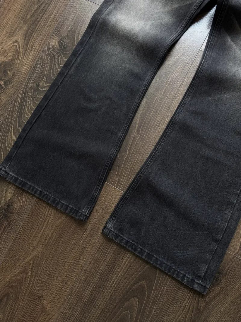 Широкі Джинси Flared Фларед Клеш Розкльошені Кльош Bootcut Jaded London Washed Штани Джинсові Baggy Чорні Темні Wide Leg Y2K Буткат Буткати Black — фото 3