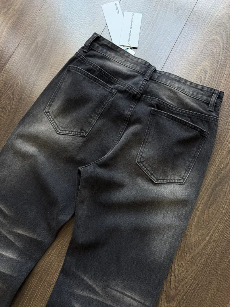 Широкі Джинси Flared Фларед Клеш Розкльошені Кльош Bootcut Jaded London Washed Штани Джинсові Baggy Чорні Темні Wide Leg Y2K Буткат Буткати Black — фото 5