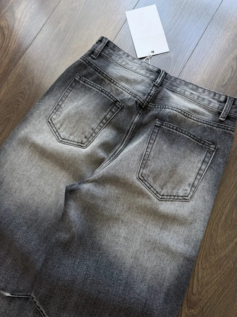 Широкі Джинси Jaded London Type Washed Буткат Bootcut Штани Джинсові Baggy Сірі Чорні Темні Wide Leg Skater Y2K SK8 Racer Беггі Баггі Широкого крою — фото 5