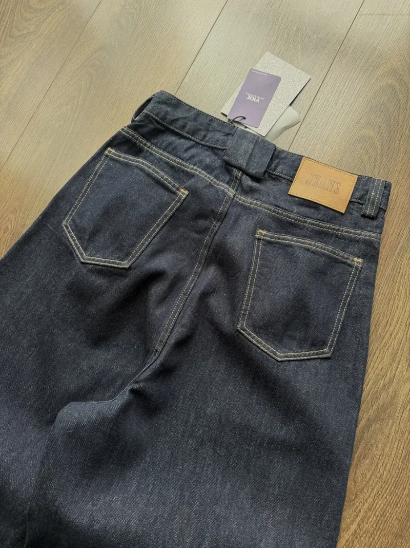 Широкі Джинси Raw Denim Jaded London Штани Джинсові Baggy Темно Сині Wide Leg Skater Y2K SK8 Racer Беггі Баггі Широкого крою Bootcut Буткат — фото 5