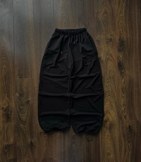 Широкі Штани Спортивні Парашути Sweatpants Baggy Fit Чорні Черные Спортивки Jaded London Skater ERD Type Flared Фларед Широкие Буткат Bootcut Y2K SK8