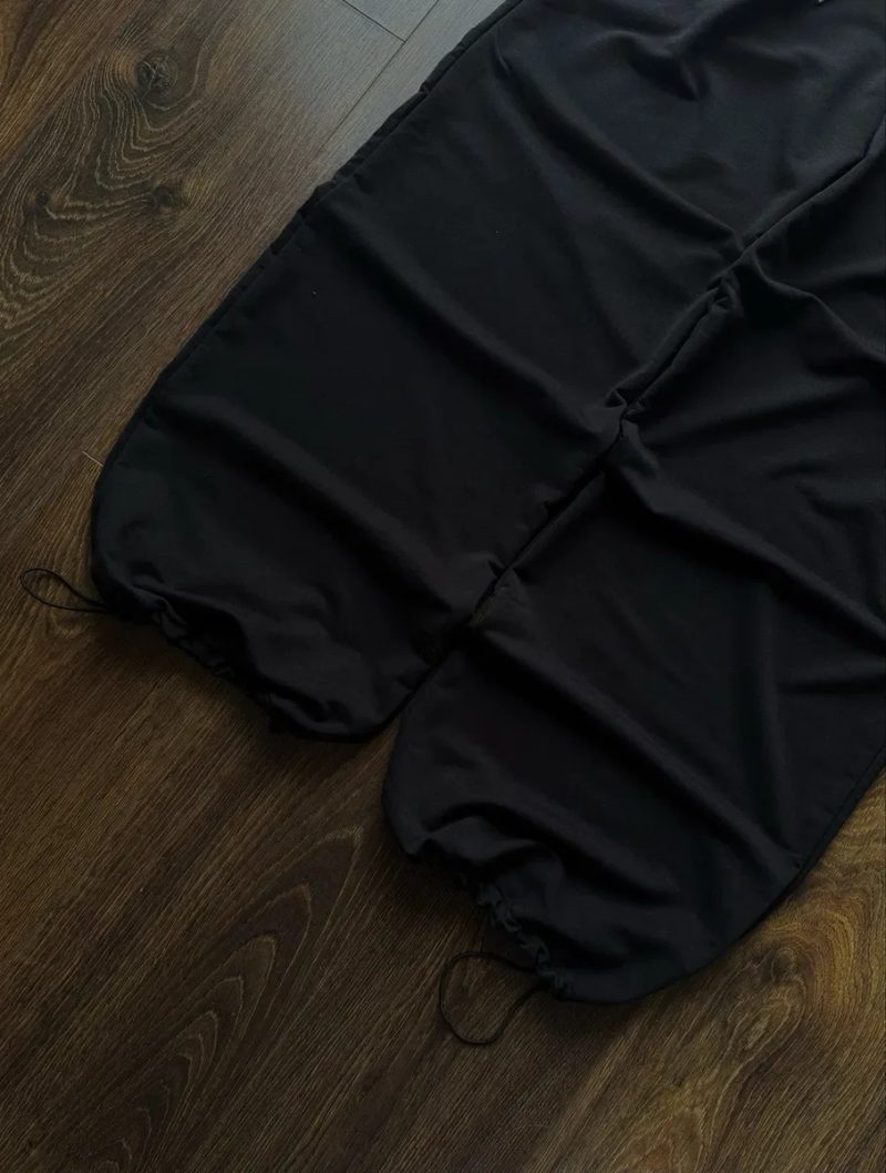 Широкі Штани Спортивні Парашути Sweatpants Baggy Fit Чорні Черные Спортивки Jaded London Skater ERD Type Flared Фларед Широкие Буткат Bootcut Y2K SK8 — фото 3