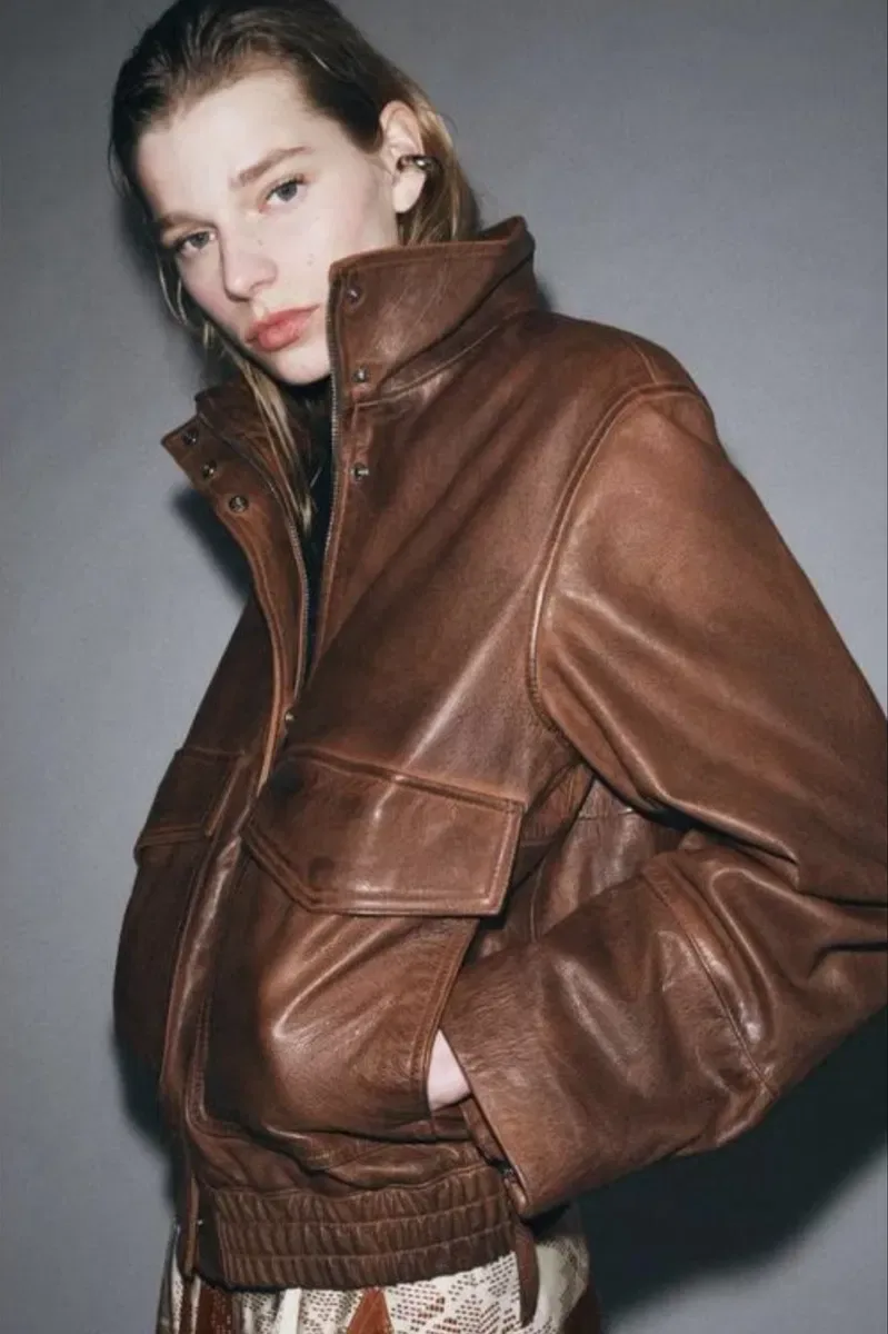 Шкіряна куртка Zara limited ed — фото 2