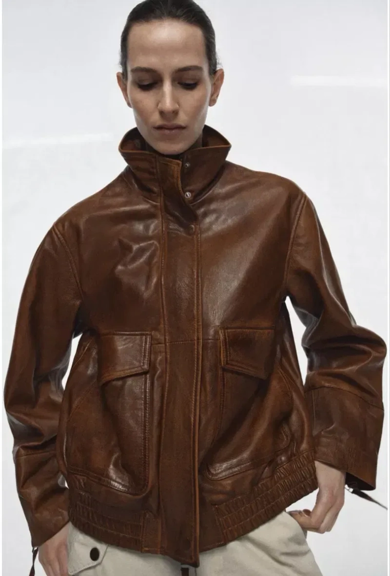 Шкіряна куртка Zara limited ed — фото 3
