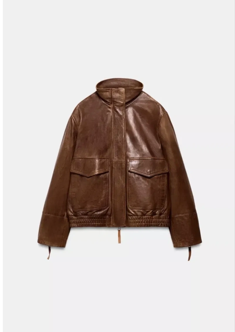 Шкіряна куртка Zara limited ed — фото 4