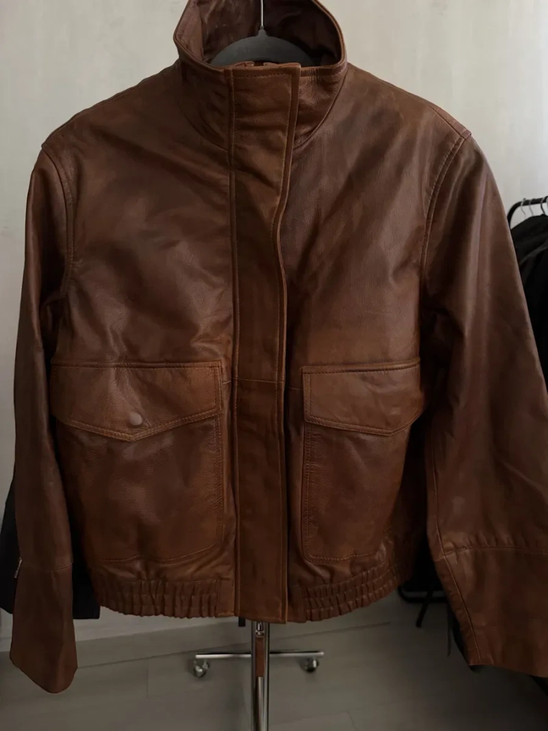 Шкіряна куртка Zara limited ed — фото 6