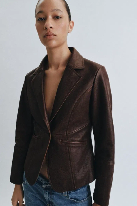 Шкіряна куртка Zara з лімітованої колекції S