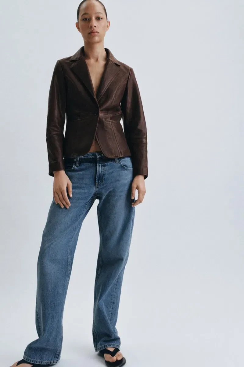 Шкіряна куртка Zara з лімітованої колекції S — фото 3