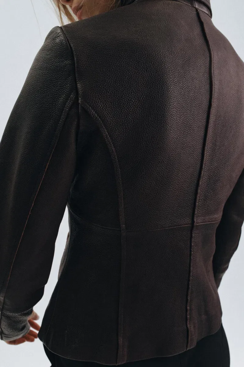 Шкіряна куртка Zara з лімітованої колекції S — фото 4