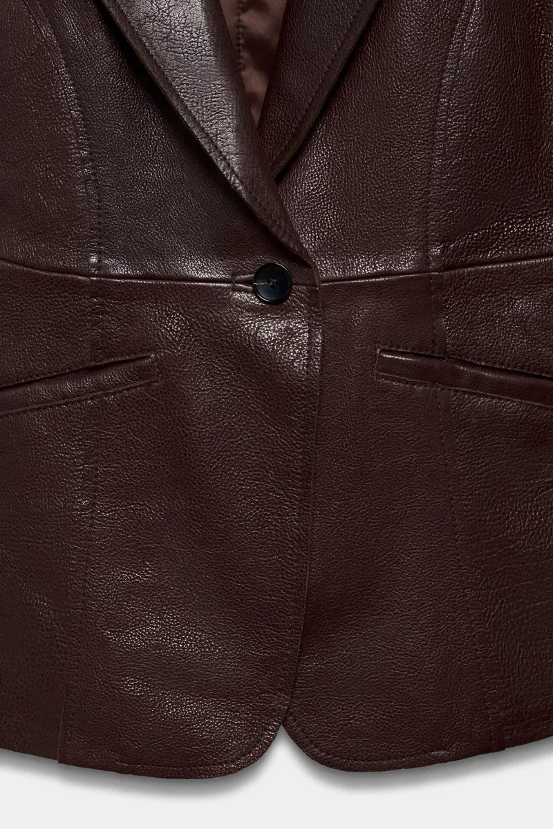 Шкіряна куртка Zara з лімітованої колекції S — фото 6