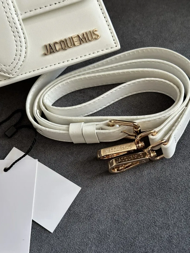 Шкіряна Сумка JACQUEMUS LE GRAND BAMBINO, жакмю, жакмюс білий — фото 2