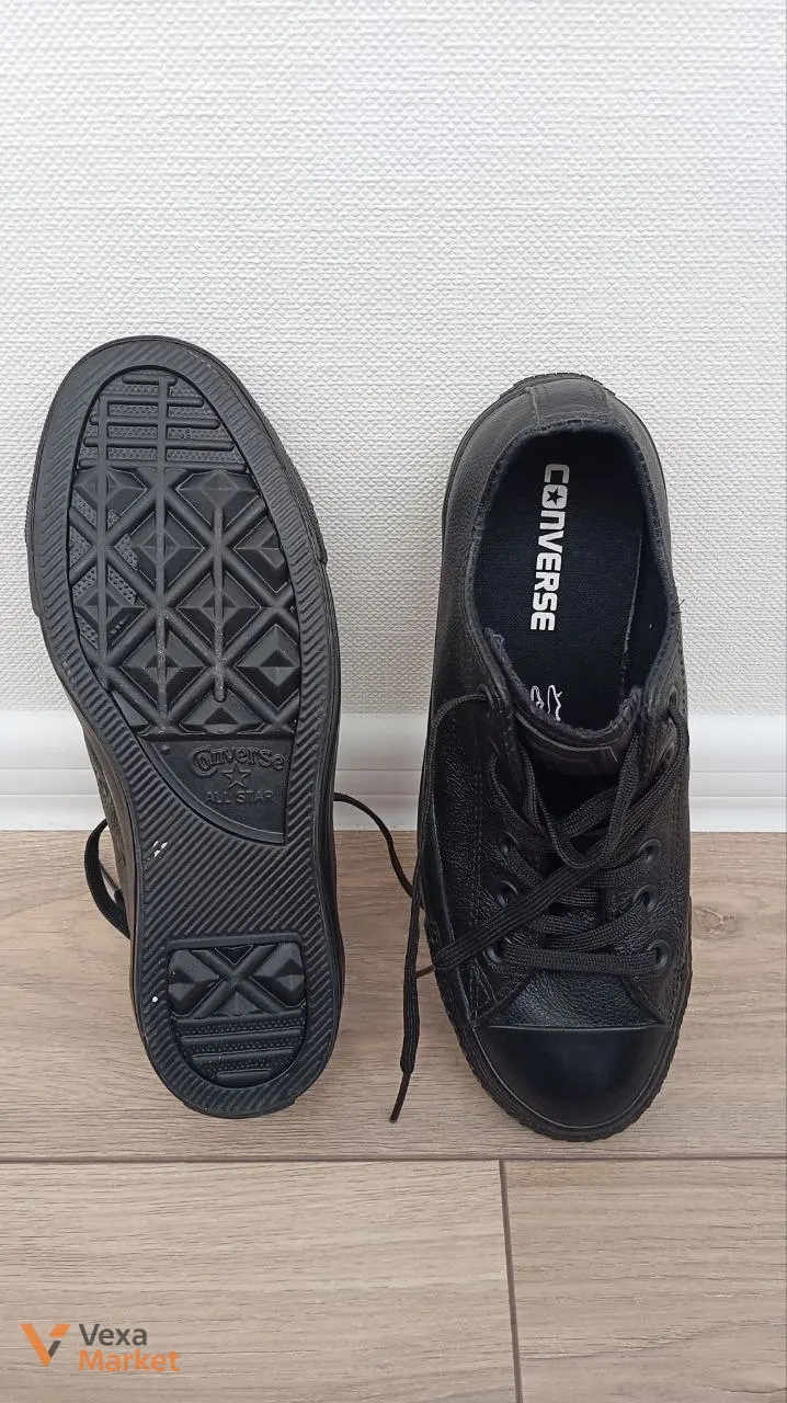 Шкіряні кеди Converse Mono Black — фото 4