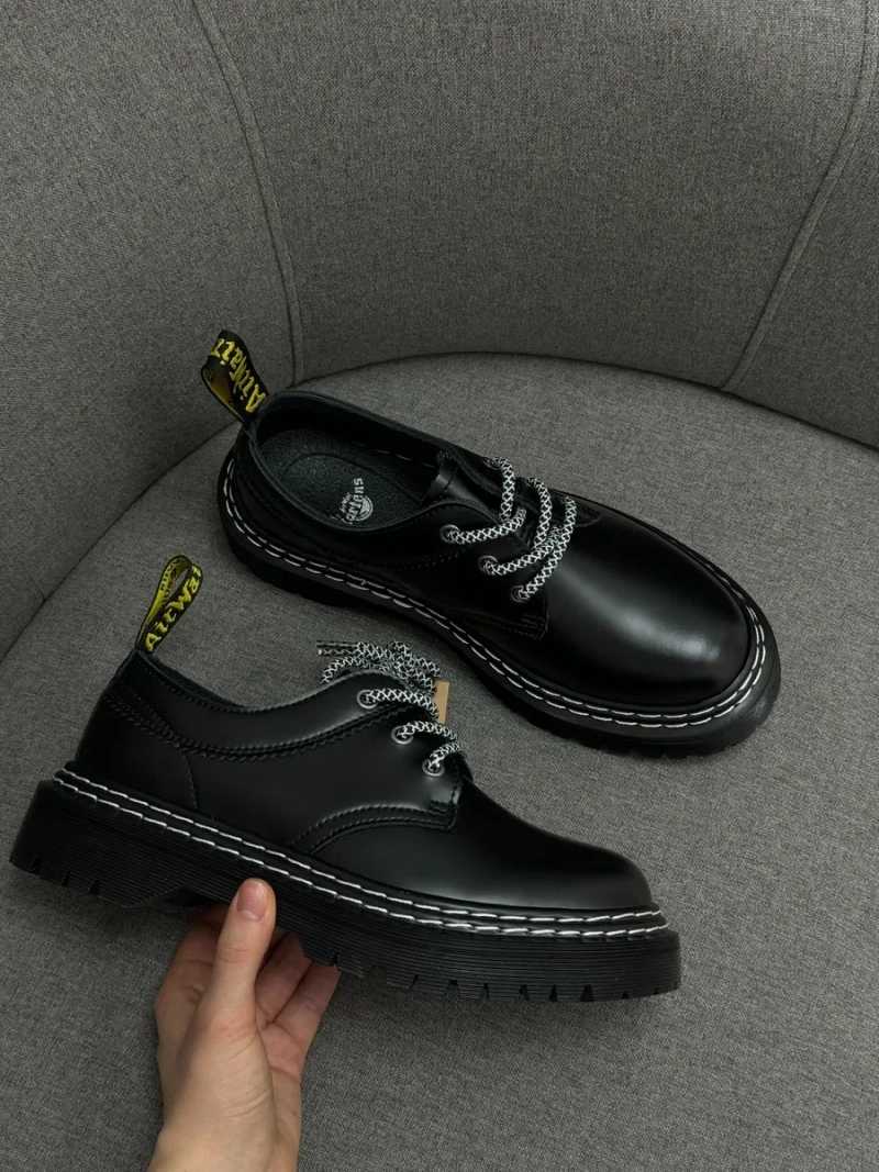 Шкіряні туфлі Dr. Martens 1461 чорні — фото 2