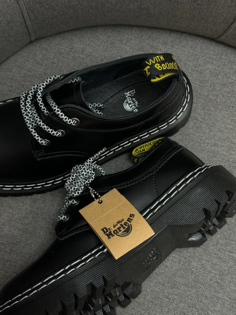 Шкіряні туфлі Dr. Martens 1461 чорні — фото 3