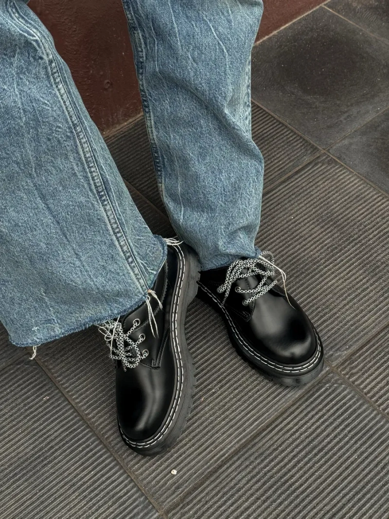 Шкіряні туфлі Dr. Martens 1461 чорні — фото 7