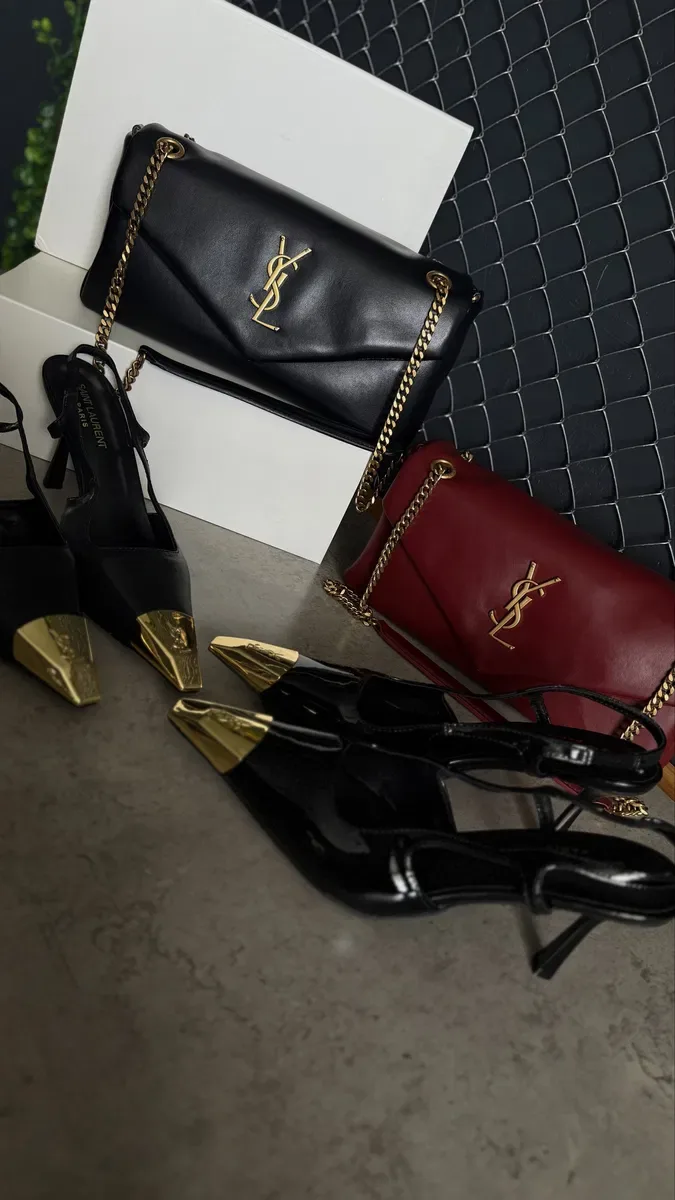 Шкіряні туфлі / слінгбеки / лодочки Saint Laurent — фото 2
