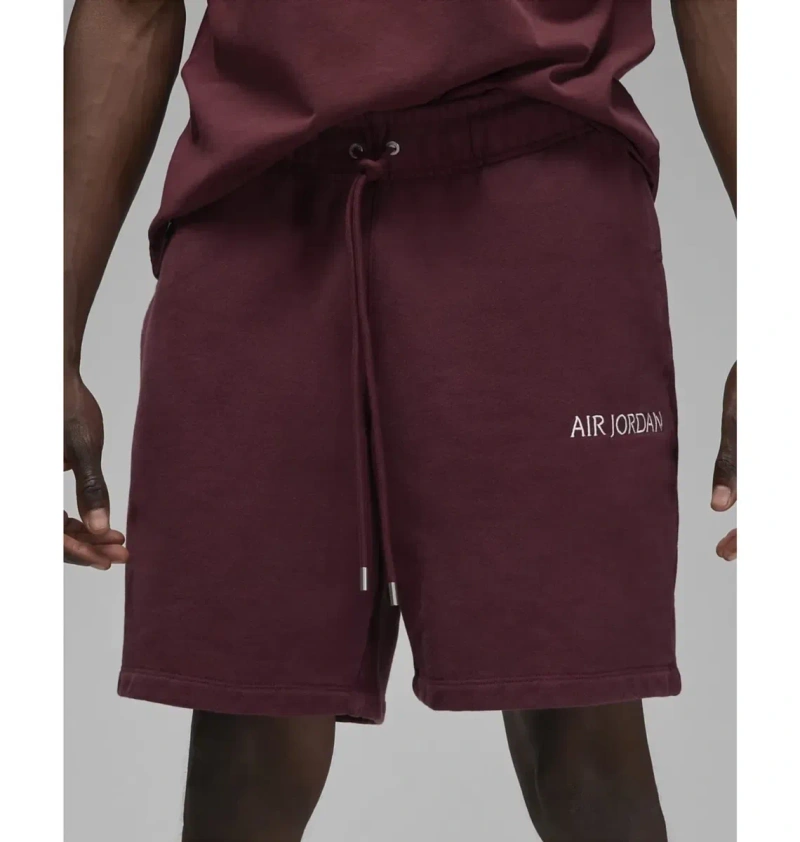 Шорты мужские Air Jordan Wordmark Fleece Short Bordo оригінал DV6467-645