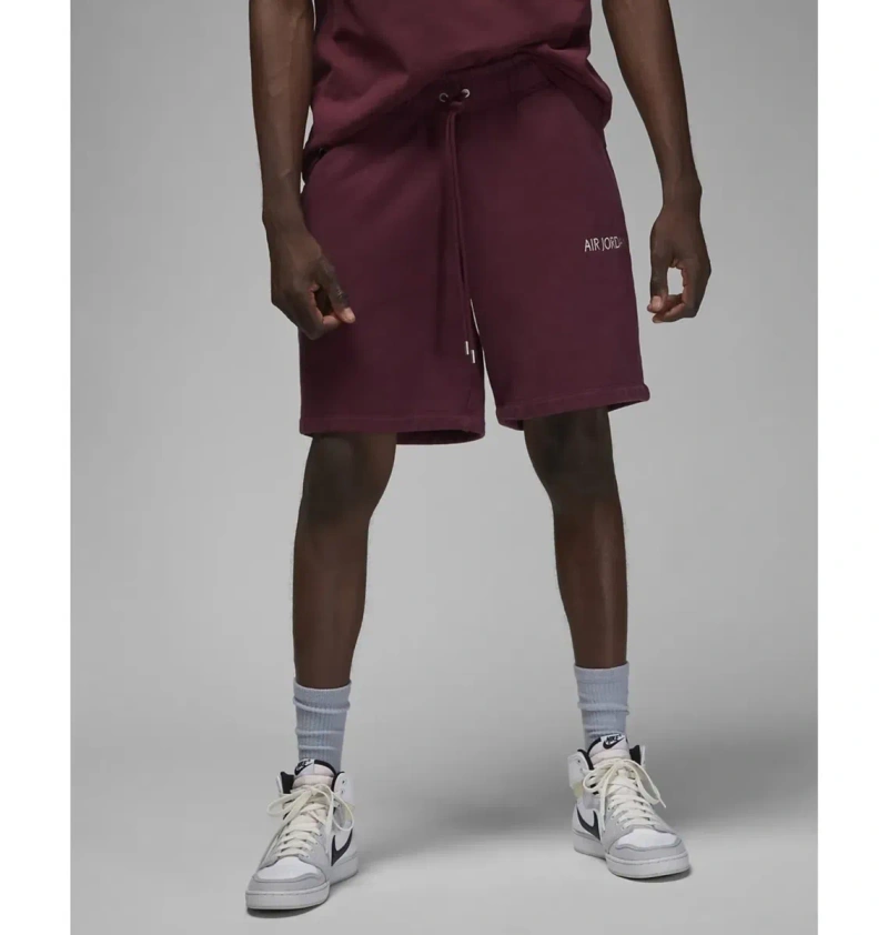 Шорты мужские Air Jordan Wordmark Fleece Short Bordo оригінал DV6467-645 — фото 5