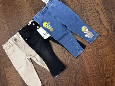 Штани 3 пари дитячі дівчачі Zara H&M fox&bunny