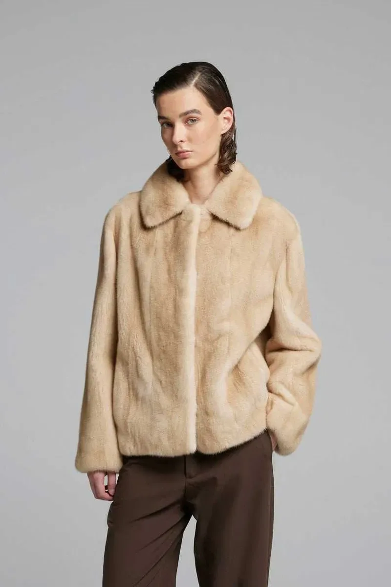 Шуба норковая норка эксклюзив saga furs Италия новая коллекция 2026 — фото 5