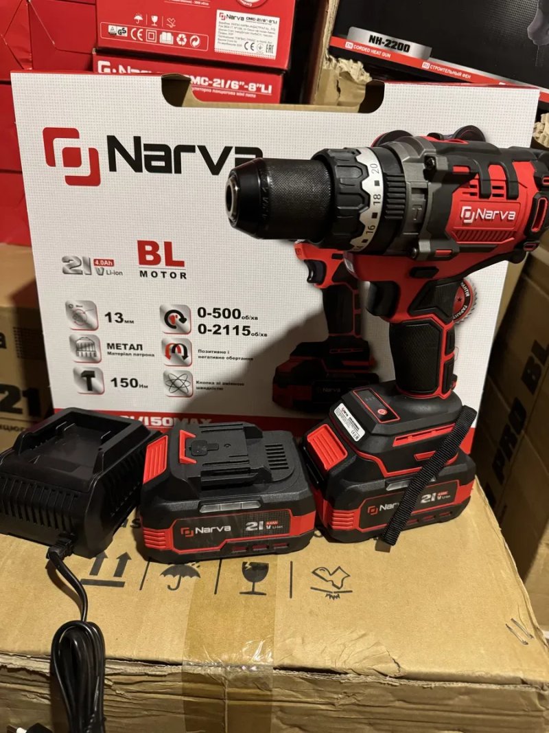 Шуруповерт ударный акумуляторний  Narva NCD-21/150 Max БЕСПЛАТНАЯ ДОСТАВКА — фото 2