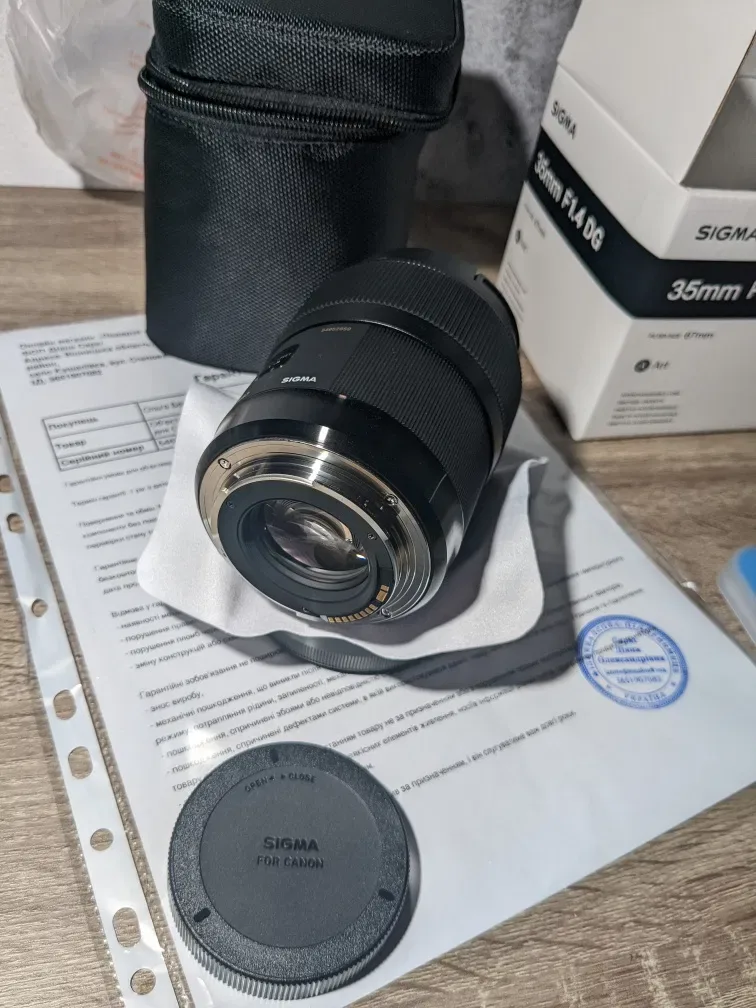 Sigma 35mm f/1.4 Art DG HSM Canon EF Made in Japan — фото 6
