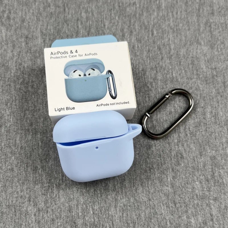 СИЛІКОНОВИЙ ЧОХОЛ для AirPods 1/2/3/4 / PRO | Soft-touch силікон + Карабін | ВЕЛИКА НАЯВНІСТЬ КОЛЬОРІВ | ПРЕМІУМ ЯКІСТЬ | НОВІ !!! — фото 6