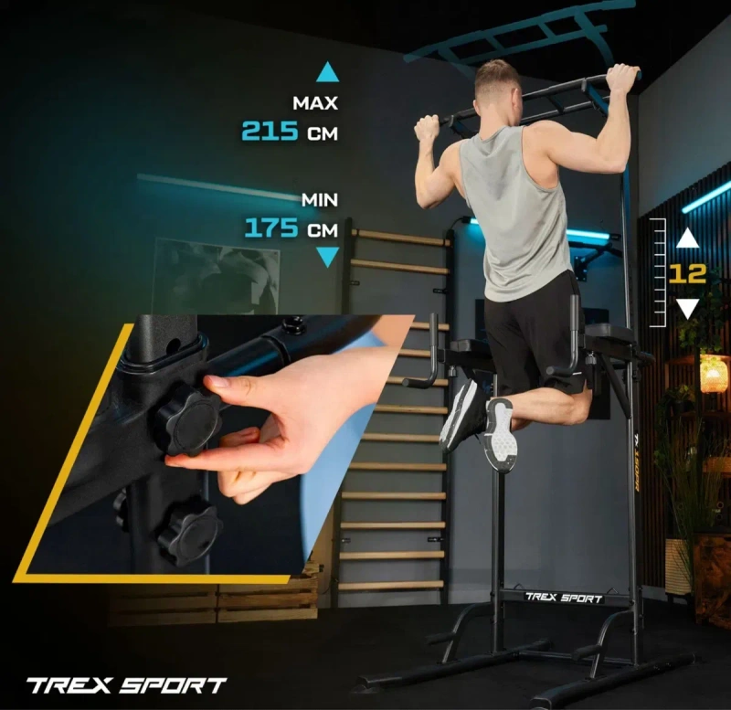 Силова станція Trex Sport TX-150PR до 150 кг регульована•Турнік•брусья — фото 6