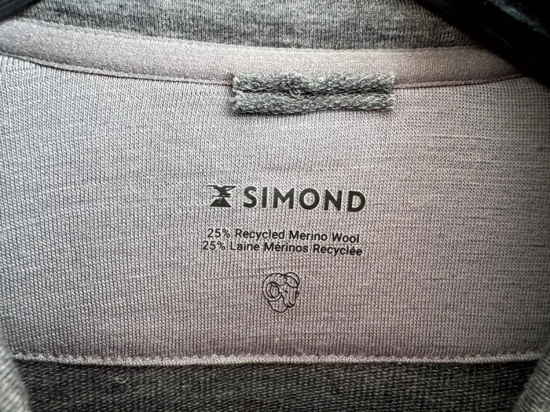 SIMOND MERINO Оригінал чоловіча термо шерстяна кофта з капюшоном худі меринос розмір M L — фото 5