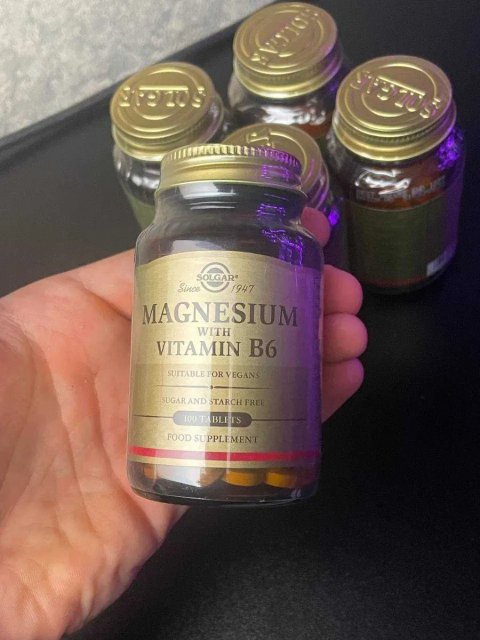 Solgar Магній з вітаміном В6 магний Б6 Magnesium B 6 100 шт солгар