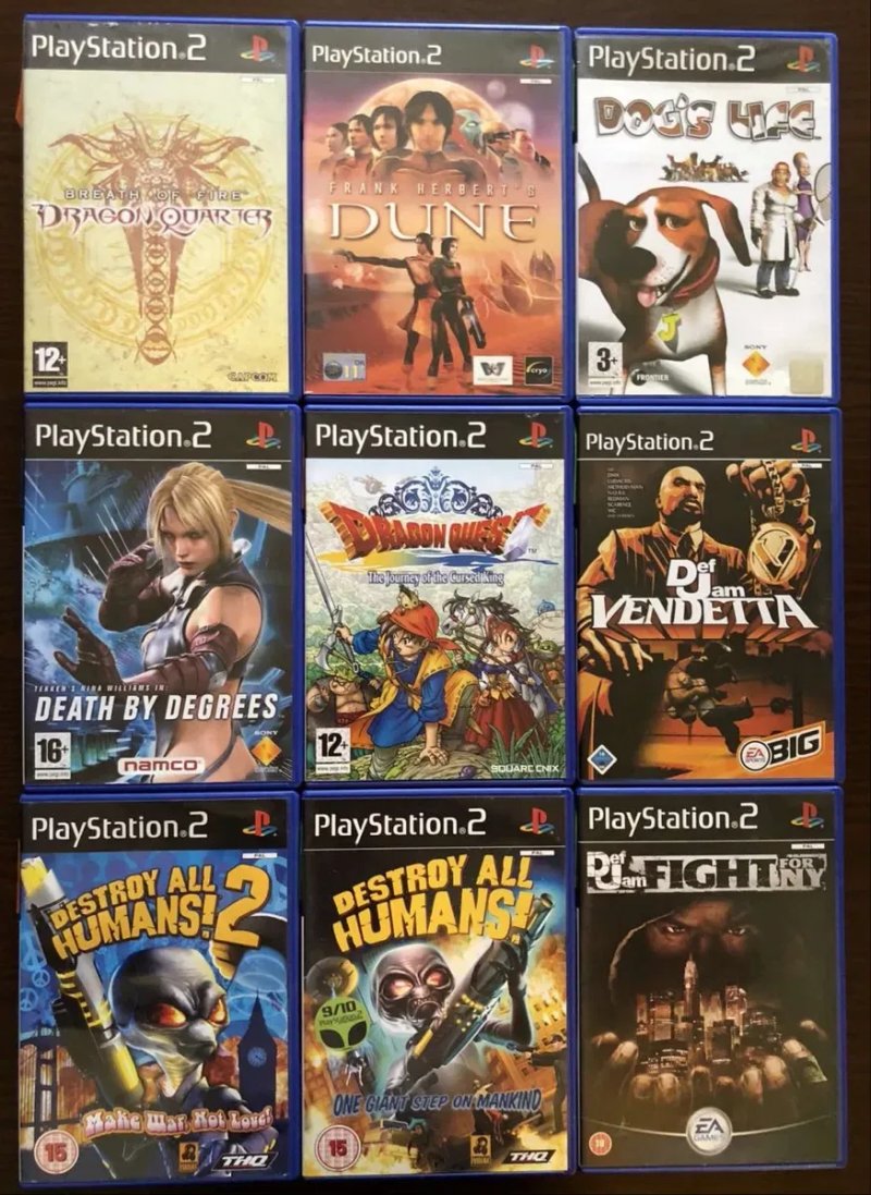 Sony PlayStation 2: Armored Core, Alone in the Dark, BloodRayne Black Buzz Contra Castlevania Bully Суперсемейка Cold Fear Drakengard, Forbidden Siren