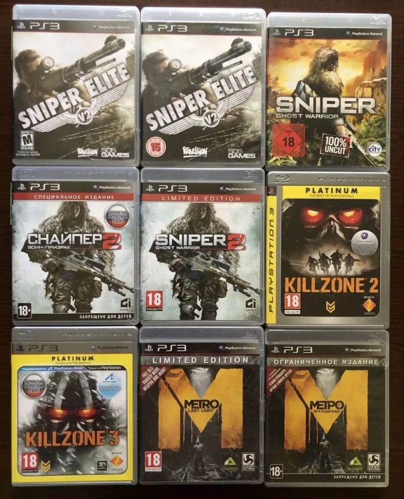 Sony PlayStation 3: 50 cent, Battlefield Spider-Man Medal of Honor, Sniper Iron man, KillZone Conan Wolfentein Doom Riddick Hellboy Crysis Painkiller — фото 2