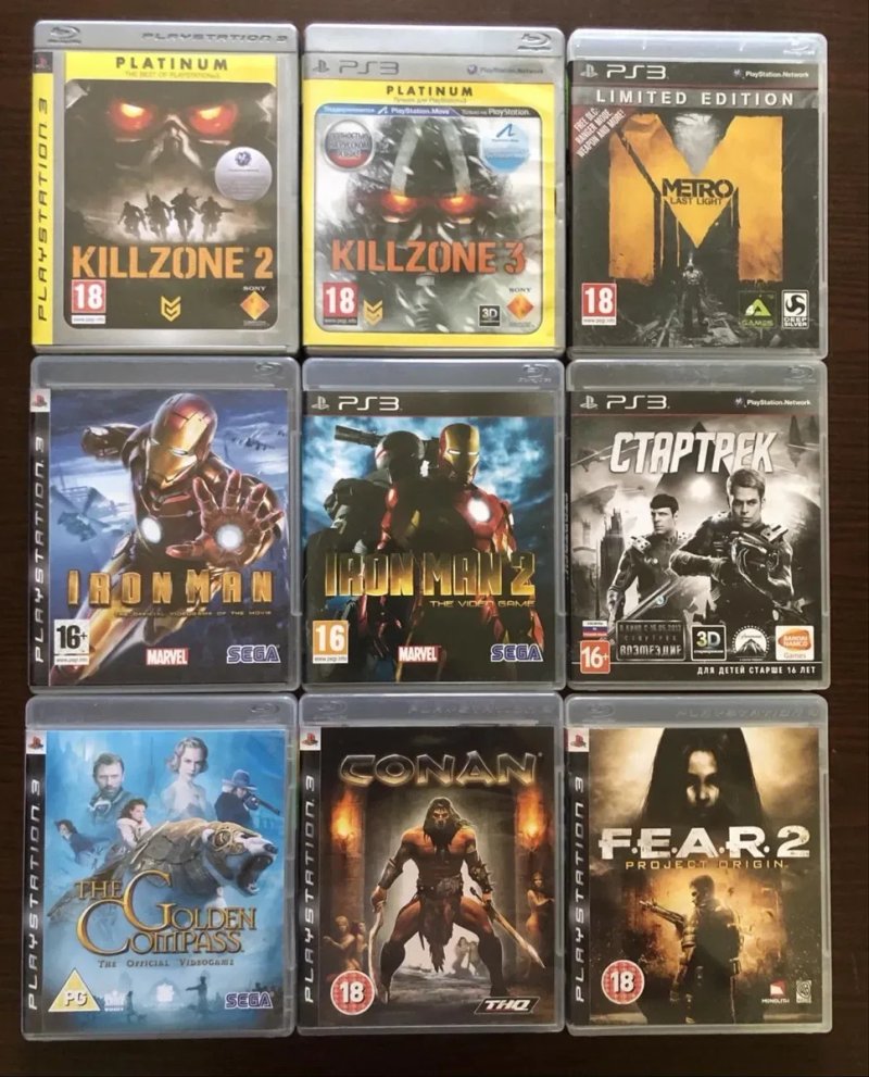 Sony PlayStation 3: 50 cent, Battlefield Spider-Man Medal of Honor, Sniper Iron man, KillZone Conan Wolfentein Doom Riddick Hellboy Crysis Painkiller — фото 3