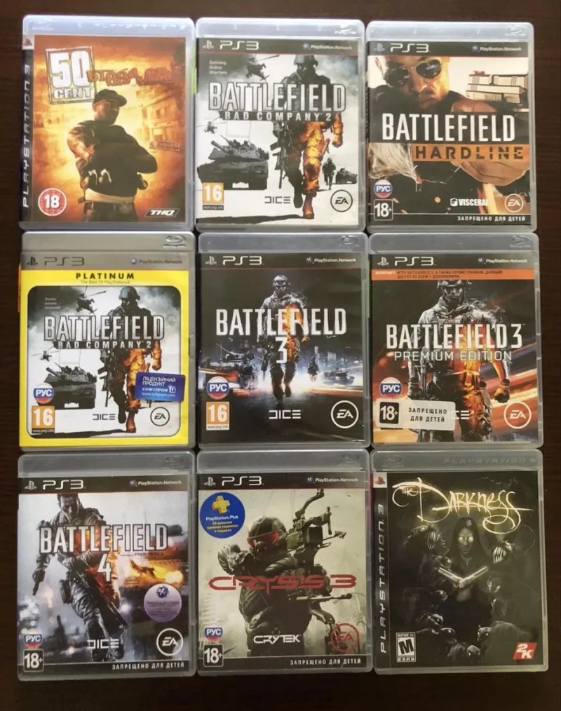 Sony PlayStation 3: 50 cent, Battlefield Spider-Man Medal of Honor, Sniper Iron man, KillZone Conan Wolfentein Doom Riddick Hellboy Crysis Painkiller — фото 8