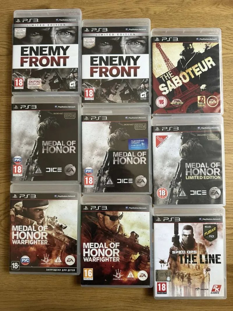 Sony PlayStation 3: Resistance Killzone Doom MassEffect Battlefield Call of Duty Moderne Warfare, Saboteur Medal of Honor Turok, Club, Sundicate Lost — фото 2